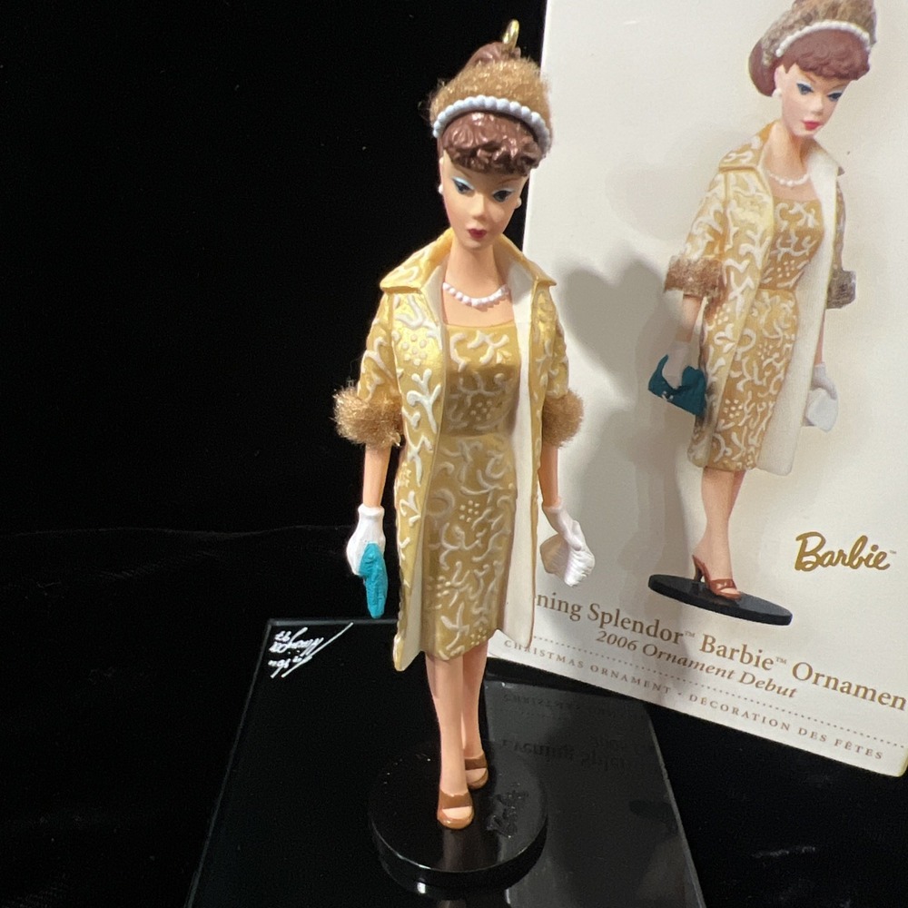 HALLMARK Keepsake 2006 EVENING SPLENDOR BARBIE Christmas‎ Ornament BRUNETTE New